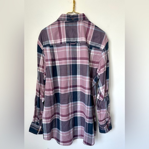 NWT Club Room Purple Blue Plaid Woven Long Sleeve Button Up Shirt Men’s XL - Picture 3 of 8